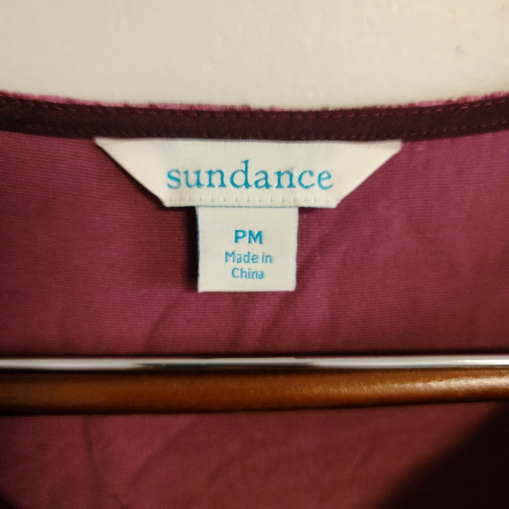 Sundance Burgundy Velvet Mini Dress MP - Picture 5 of 7